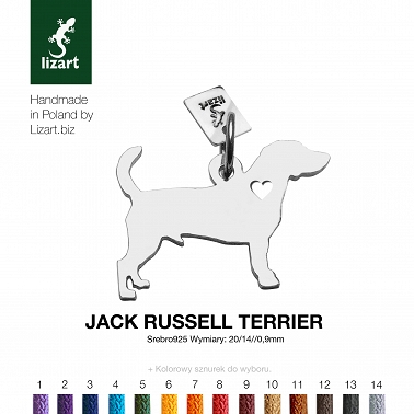 Jack Russell Terrier zawieszka biżuteria piesek