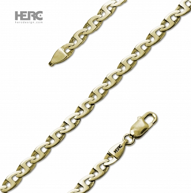 Łańcuch złoty unikalny i oryginalny, masywny 60cm HERCACZE 