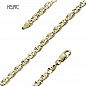Łańcuch złoty oryginalny, masywny 60cm męski łańcuch z możliwością personalizacji HERCACZE 